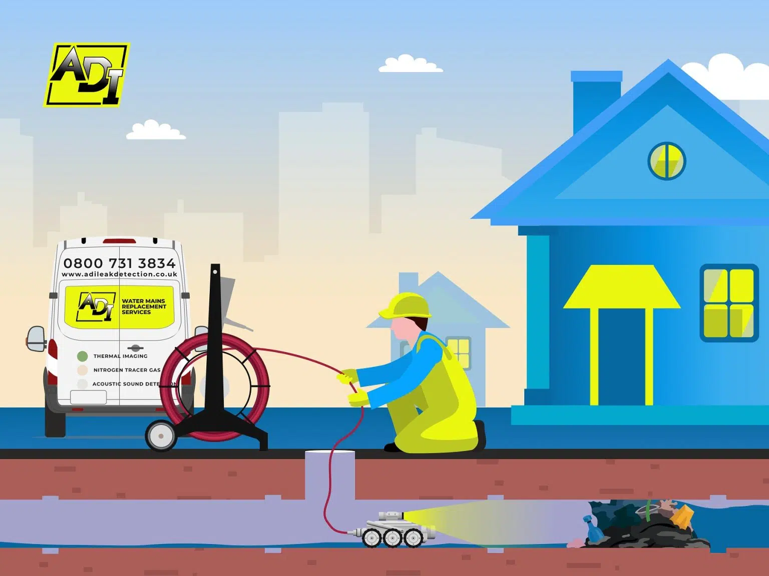 Drainage CCTV Surveys & Investigations Reading
